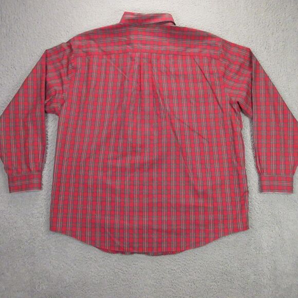 Brooks Brothers Mens Button Down‎ Shirt size 1XB Big Tart Plaid Stewart Supima - Picture 5 of 9